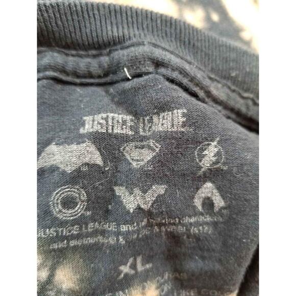Justice League Tee t shirt Custom bleach Tie-dye Batman Men's XL - Picture 6 of 6
